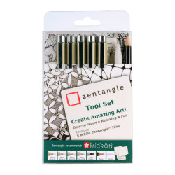 Kit dessin Sakura Zentangle assorti set 12 pièces