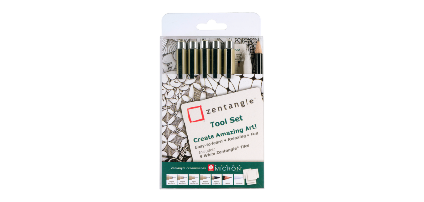 Sakura Zentangle Drawing Kit Assorted Set 12 Pieces