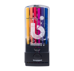 Fineliner Bruynzeel etui à 12 kleuren