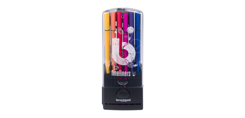 Fineliner Bruynzeel Teens étui 12 couleurs