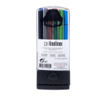 Fineliner Bruynzeel Teens étui 12 couleurs