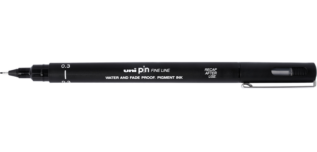 Uni-ball Pin Fineliner 0.3mm Black
