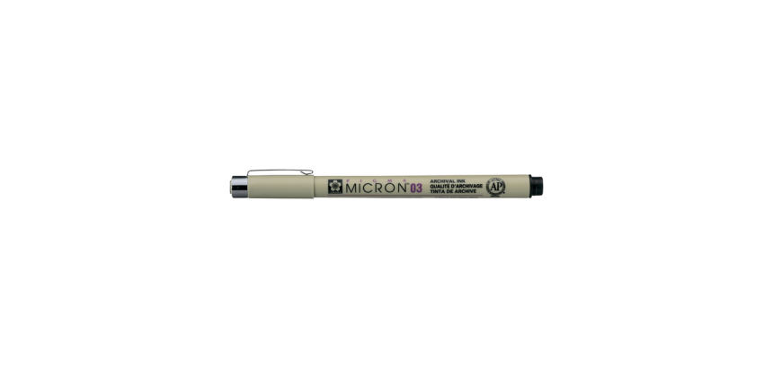 Fineliner Sakura Pigma Micron 03 0.35mm zwart