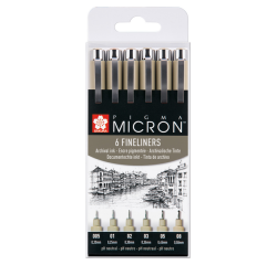 EN_SET PIGMA MICRON 6 NOIR
