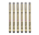 Fineliner Sakura pigma micron set 6stuks zwart