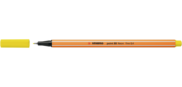 Fineliner STABILO point 88/024 fijn neon geel