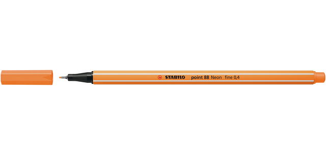 Fineliner STABILO point 88/054 fijn neon oranje