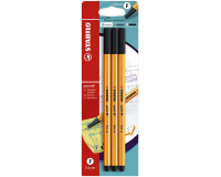 Fineliner STABILO Point 88 blister 3 pièces noir