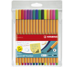 STABILO Point 88/15 Fineliner 15 Assorted Piece Case