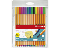 Fineliner STABILO Point 88/15 Fin étui 15 pièces assorti