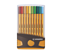 Fineliner STABILO point 88/20 ColorParade rollerset antr/or F ass 20st