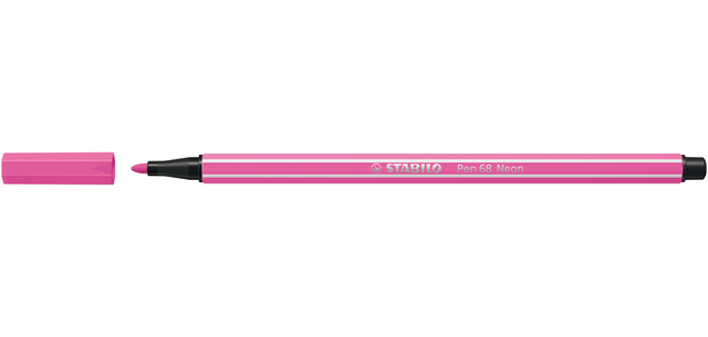 STABILO Pen 68/056 Medium Felt Tip Neon Pink