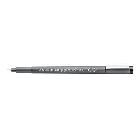 Fineliner Staedtler Pigment 308 zwart 0.3mm