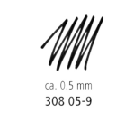 Fineliner Staedtler Pigment 308 0,5mm schwarz