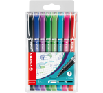 Fineliner STABILO Sensor 189/8 Fin sortiert Etui mit 8 Stück