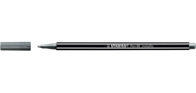 STABILO Pen 68/805 Metallic Medium Silver Felt-tip