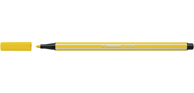 STABILO Pen 68/24 Filzstift Mittel Zitronengelb