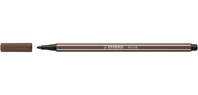 Feutre STABILO Pen 68/65 Medium marron foncé
