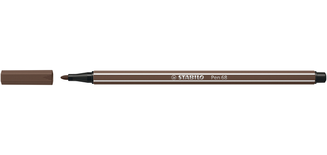 STABILO Pen 68/65 Filzstift Mittel Dunkelbraun