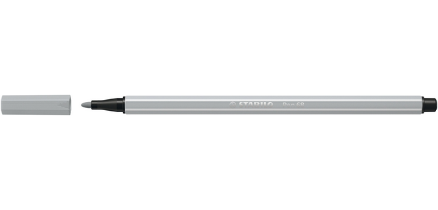STABILO Pen 68/94 Filzstift Mittel hellgrau