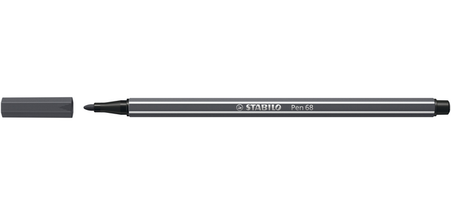Viltstift STABILO Pen 68/97 medium diepkoud grijs