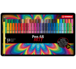 STABILO Pen 68 Arty Felt-tip Medium Box 50 Colors