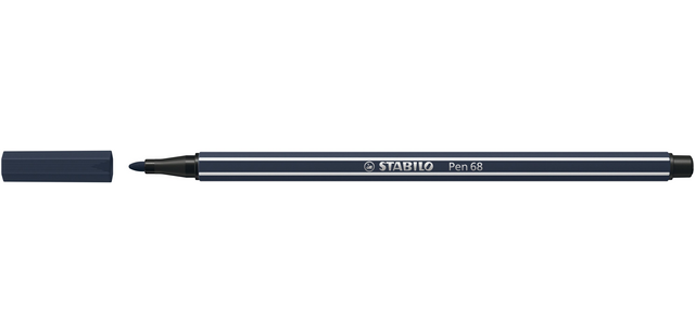 Feutre STABILO Pen 68/98 Medium gris payne