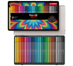 STABILO Pen 68 Arty Medium Felt-Tip Box 30 Colors
