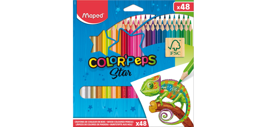 Crayon de couleur Maped Color'Peps Star set 48 couleurs