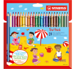 STABILO 203 Trio thick colored pencil assorted blister pack 24 pieces