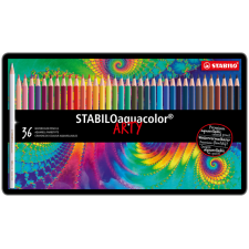 Kleurpotloden STABILO 1636 aquacolor assorti blik à 36 stuks