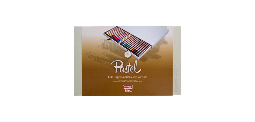Crayon pastel Bruynzeel Design boîte luxueuse 24 couleurs