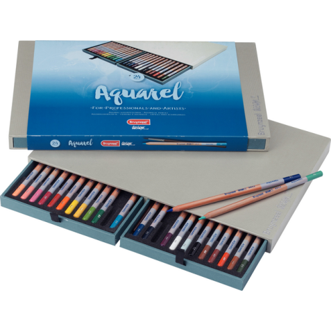 Kleurpotloden Bruynzeel 8835 Design aquarel 24stuks assorti