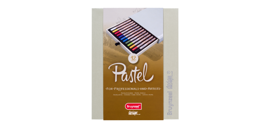Crayon pastel Bruynzeel Design boîte luxueuse 12 couleursi
