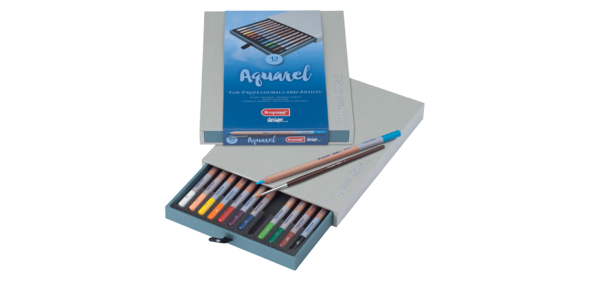 Bruynzeel Design watercolor pencil luxury box 12 colors