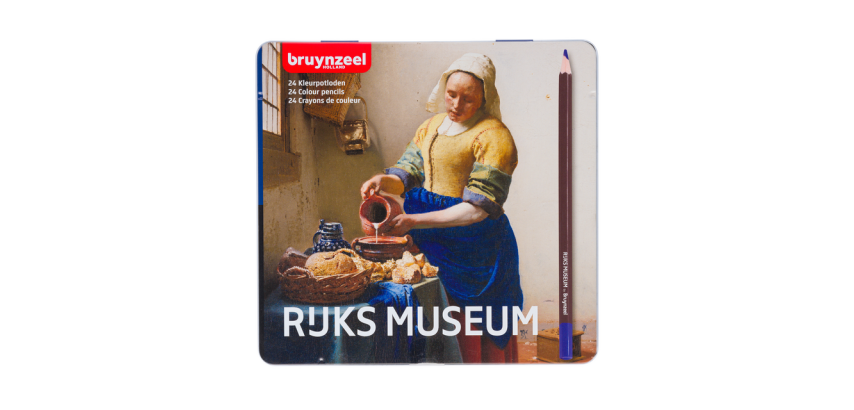 Kleurpotloden Bruynzeel Rijksmuseum Johannes Vermeer ass blik à 24st