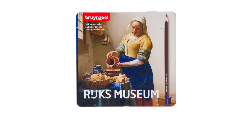 Kleurpotloden Bruynzeel Rijksmuseum Johannes Vermeer ass blik à 24st