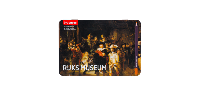 Kleurpotloden Bruynzeel Rijksmuseum Rembrandt van Rijn ass blik à 50st