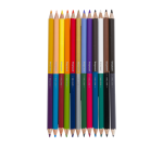 Crayon de couleur Bruynzeel Kids Twin Point set 12 couleurs
