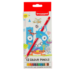 Kleurpotlood Bruynzeel Kids blister à 12 stuks assorti