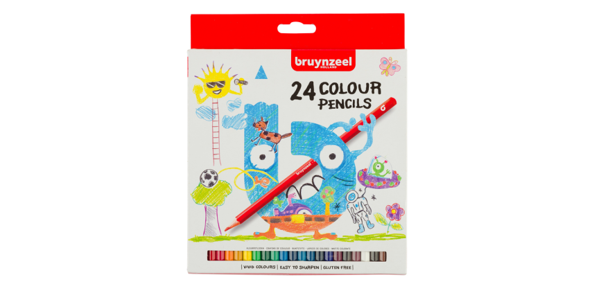 Crayon de couleur Bruynzeel Kids set 24 couleurs