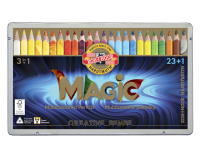 Crayon de couleur Koh-I-Noor Jumbo Magic boîte 24 couleurs
