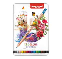 Kleurpotloden Bruynzeel Expression colour blik à 12 stuks assorti