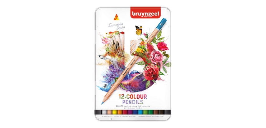 Bruynzeel Expression Buntstifte Metalletui 12 Stück