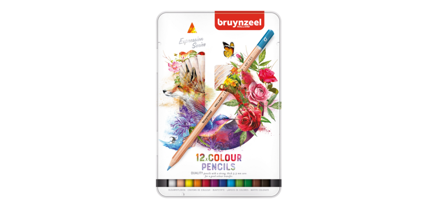 Kleurpotlood Bruynzeel Expression blik à 12 kleuren