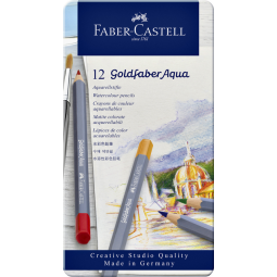 Crayons de couleur Faber-Castell Aquarelle assorti boîte 12 pièces