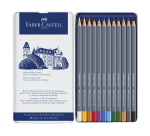 Faber-Castell Aquarell-Buntstifte, sortiert, 12er Schachtel