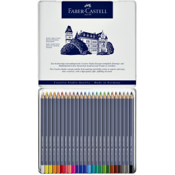 Crayons de couleur Faber-Castell Goldfaber Aquarelle assorti boîte 24 pièces