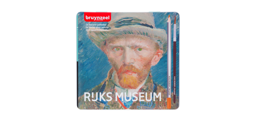 Bruynzeel Rijksmuseum Van Gogh watercolor pencil set, 24 assorted pieces