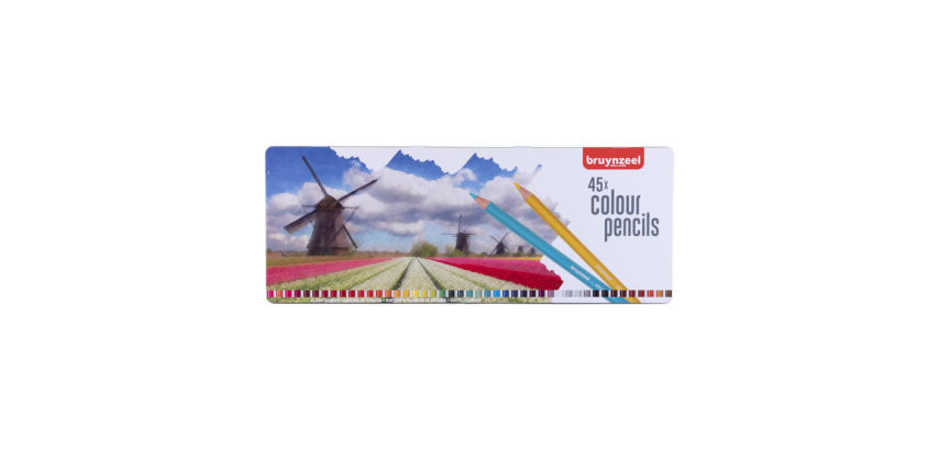 Crayon de couleur Bruynzeel Creatives Holland boîte 45 couleurs